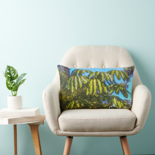 Schefflera Umbrellas Lumbar Pillow