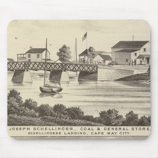 Schellinger Store and Ocean House Mouse Pad (Front)