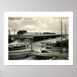 Schellinger's Landing, Cape May, NJ Vintage Poster