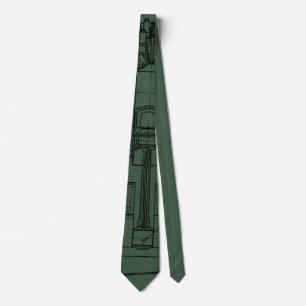 Schematic Engineering Drawing Blueprint Your colou Tie
