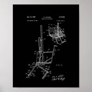Schematic Of Ski Lift Chair Poster