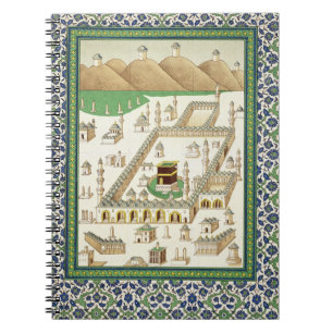 Schematic View of Mecca, showing the Qua'bah, from Notebook