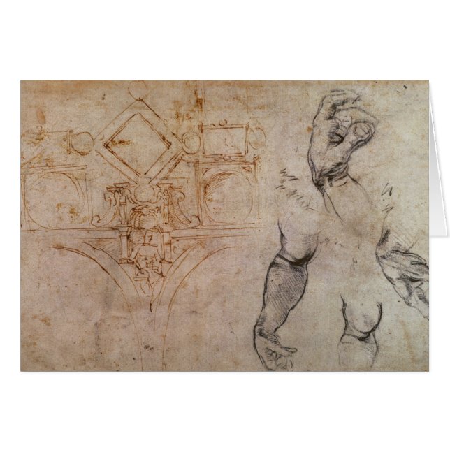 Scheme for the Sistine Chapel Ceiling, c.1508 (Front Horizontal)