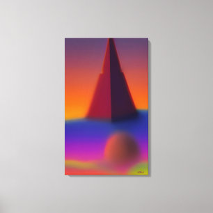 Scheming a Pyramid Dream Canvas Print