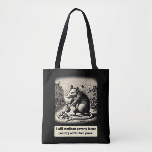 Scheming Tails: The Conniving Rat Politician Tote Bag
