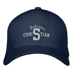 Schenectady Christian Falcons- Navy Embroidered Hat