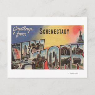 Schenectady, New York - Large Letter Scenes Postcard