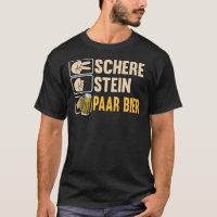 Schere Stein Paar Bier Pils Saufen Geschenkidee Es