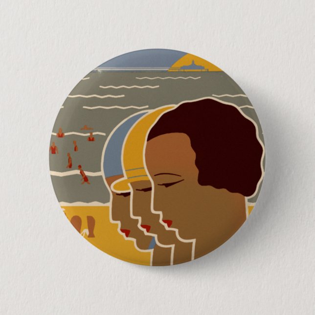 Scheveningen 6 Cm Round Badge (Front)