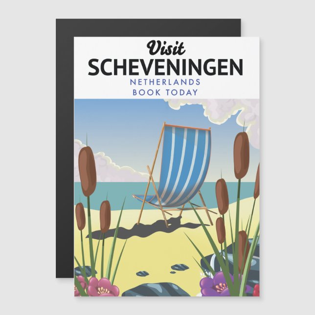 Scheveningen Netherlands beach poster (Front/Back)