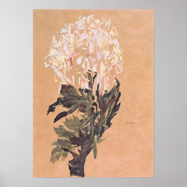 Schiele - Chrysanthemum 1910 Poster (Front)