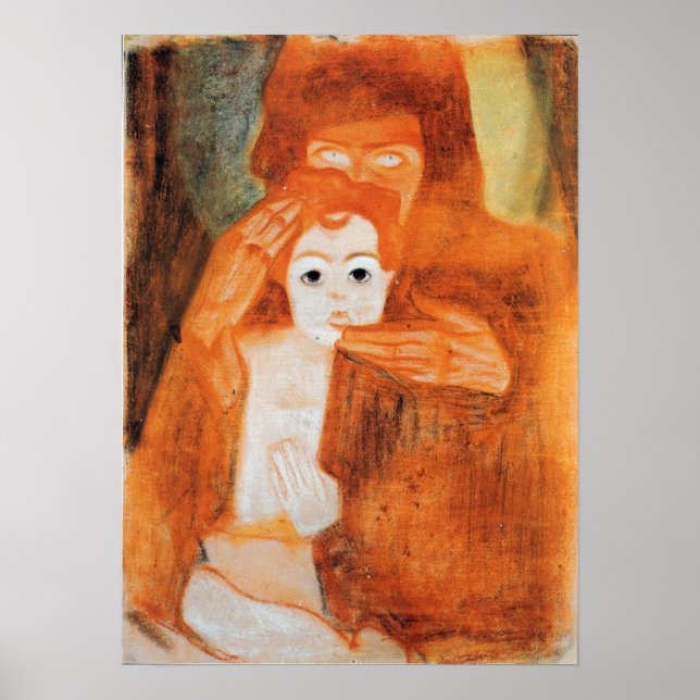 Schiele - Madonna With Child 1908 Poster (Front)