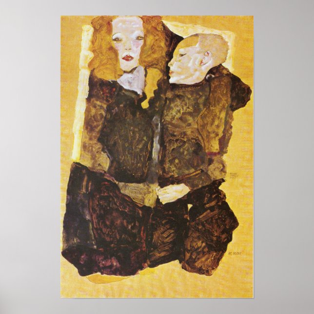 Schiele - Mother And A Child Poster (Front)