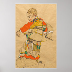 Schiele - Portrait Of A Child (Anton Peschka Jr.) Poster
