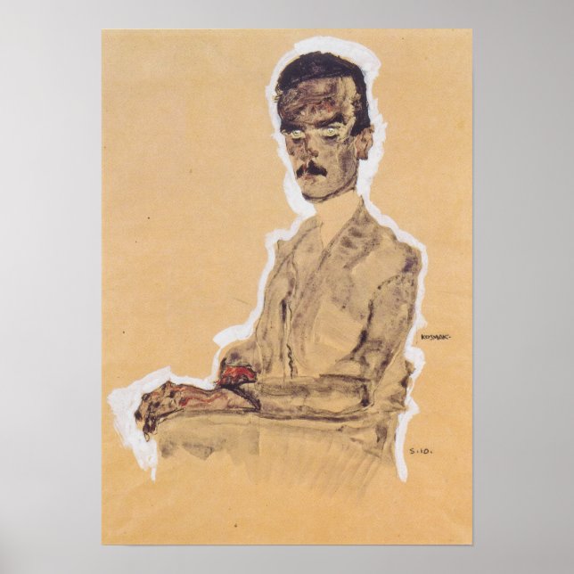 Schiele - Portrait Of Eduard Kosmack 1910 Poster (Front)