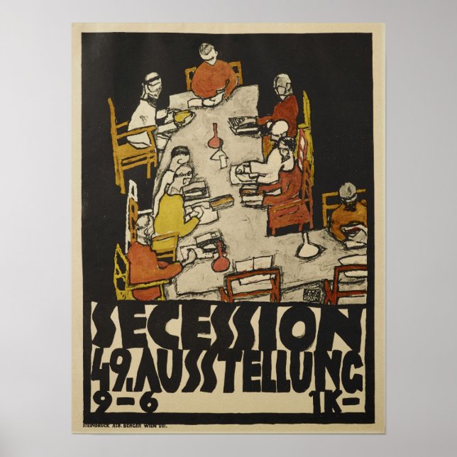 Schiele - Poster For Exhibition 1918 (Front)
