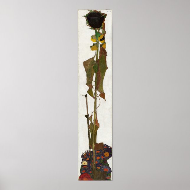 Schiele - Sunflowers 1909 Poster (Front)
