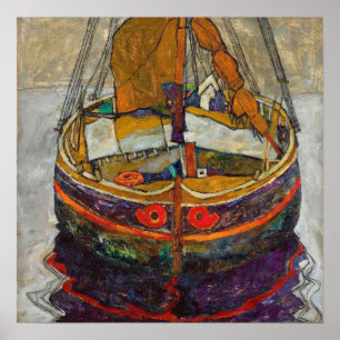 Schiele - Trieste Fishing Boat Poster