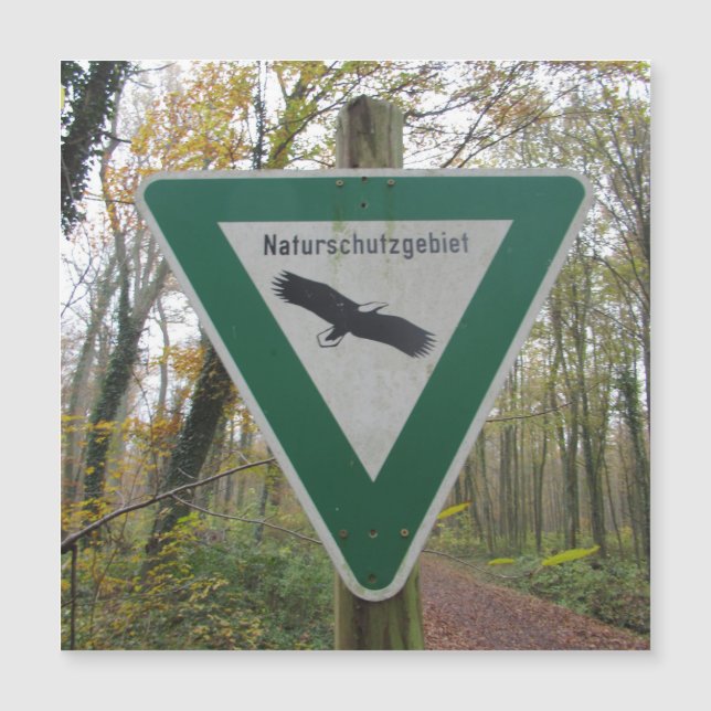 Schild Naturschutzgebiet (Front)