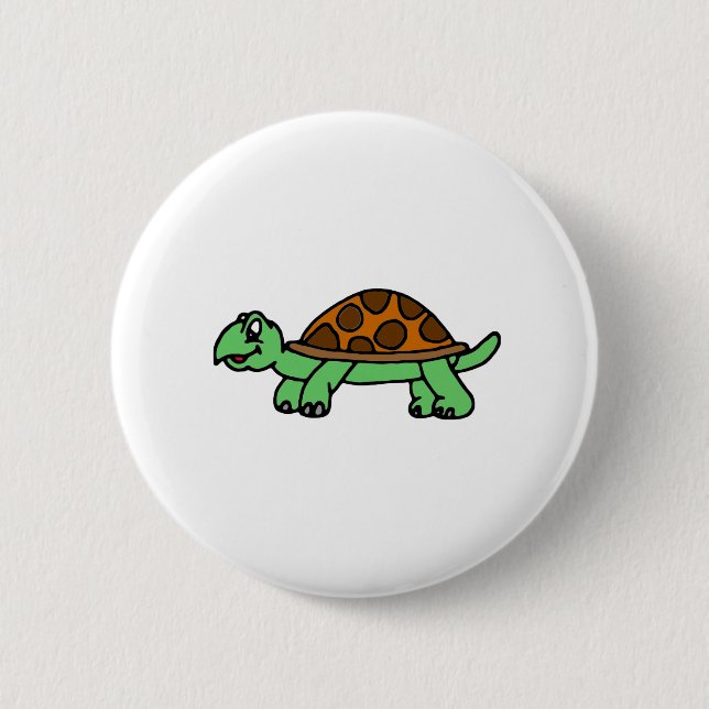 Schildkröte Lustig 6 Cm Round Badge (Front)