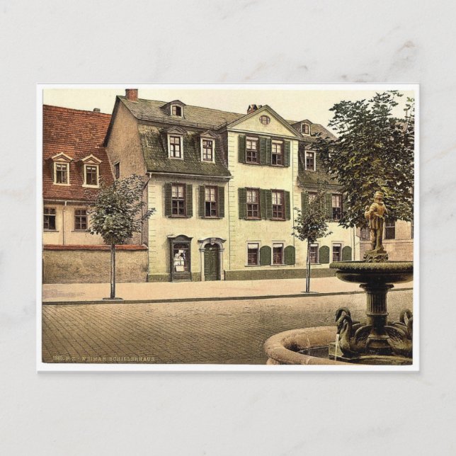 Schiller's House, Weimar, Thuringia, Germany rare Postcard (Front)