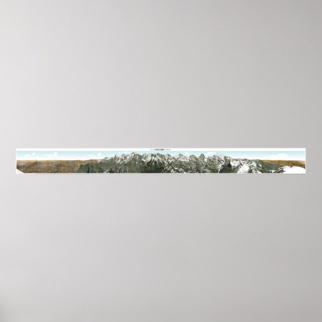 SCHILTHORN Swiss Alps Panorama 360° Poster (Front)