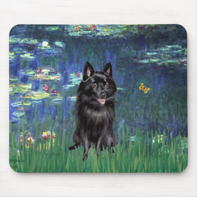 Schipperke 4 - Lilies 5 Mouse Pad (Front)