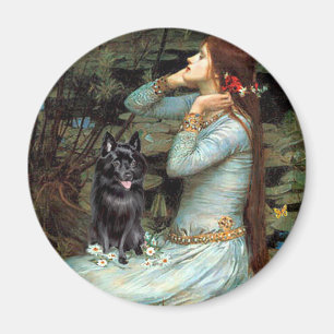 Schipperke 4 - Ophelia Seated Magnet