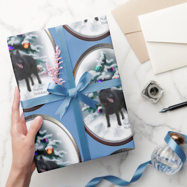 Schipperke Christmas Wrapping Paper (Gifting)