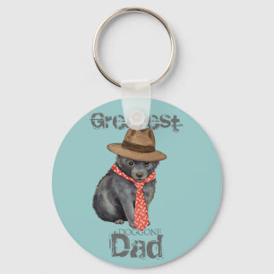Schipperke Dad Key Ring
