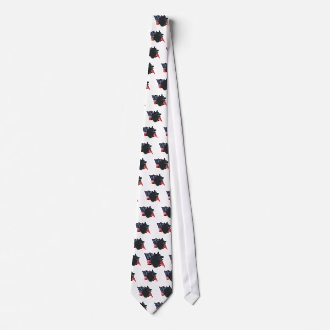 Schipperke Flag Tie (Front)