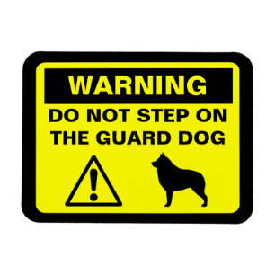 Schipperke Guard Dog Warning Magnet