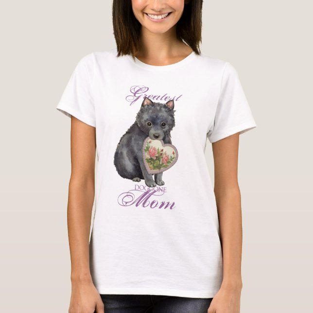 Schipperke Heart Mum T-Shirt (Front)