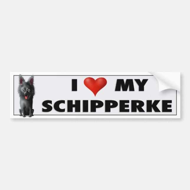 Schipperke Love Sticker (Front)