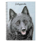 Schipperke Painting - Cute Original Dog Art