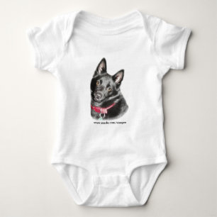 Schipperke Picture Baby Bodysuit