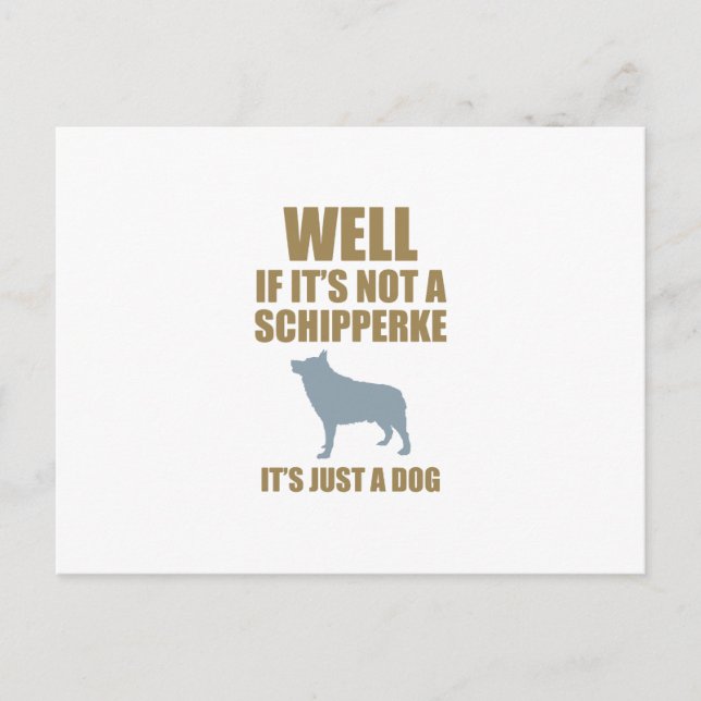 Schipperke Postcard (Front)
