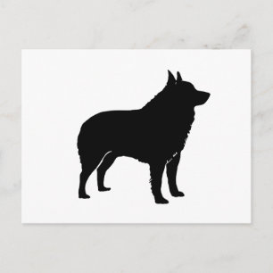 Schipperke silhouette.png postcard