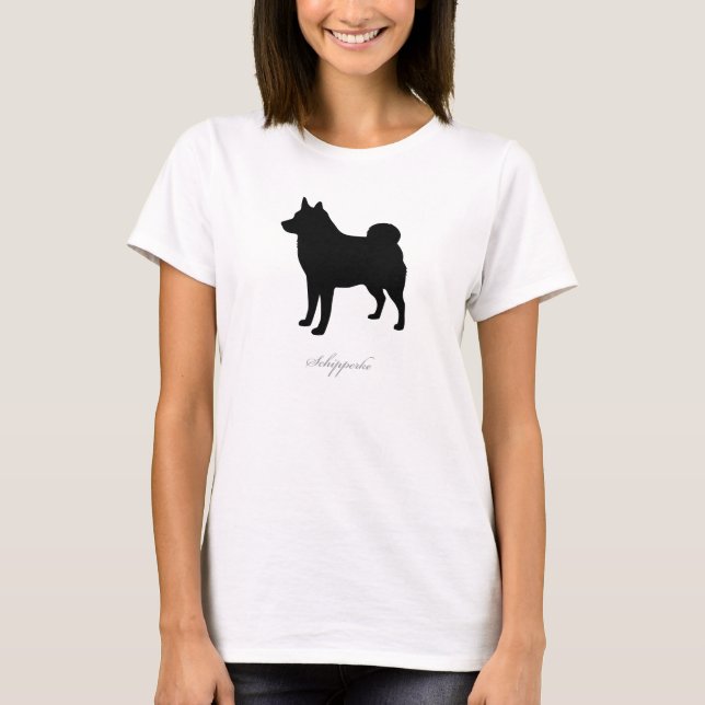 Schipperke T-shirt (black natural version) (Front)
