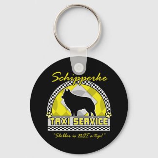 Schipperke Taxi Service Key Ring