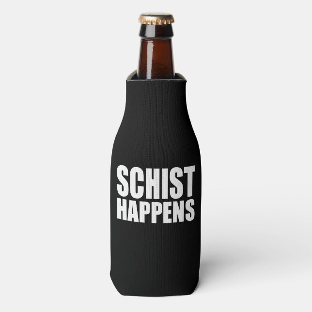Schist Happens Bottle Cooler (Bottle Front)