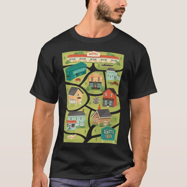 Schitt&x27;s Creek Town Map Classic T-Shirt (Front)