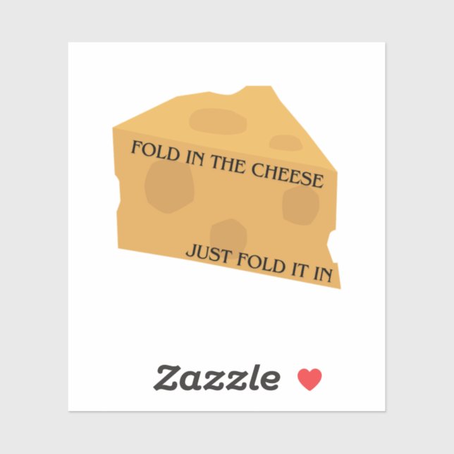 Schitt's creek cheese sticker (Sheet)