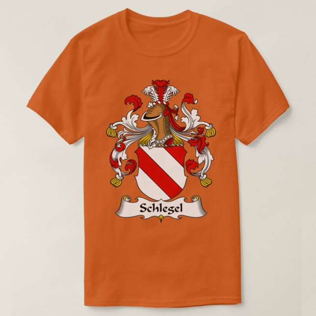 Schlegel Coat of Arms Family Crest  T-Shirt (Design Front)