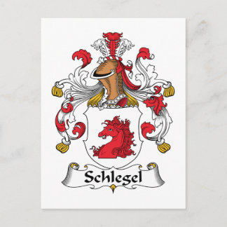 Schlegel Family Crest Postcard