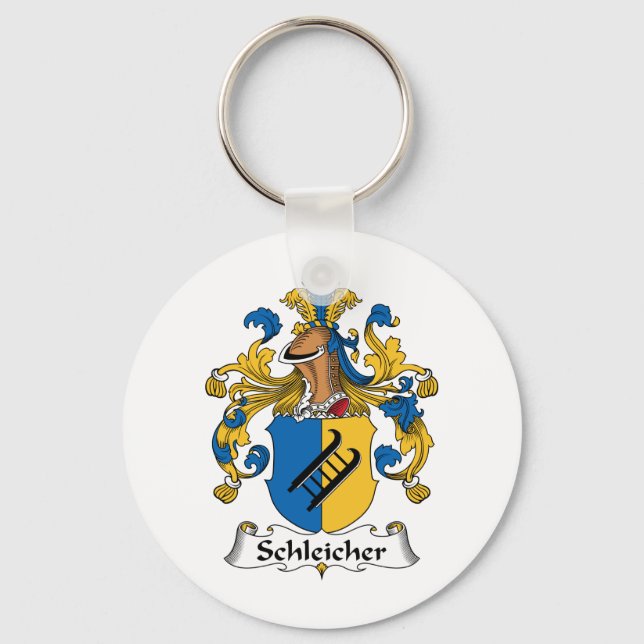Schleicher Family Crest Key Ring (Front)