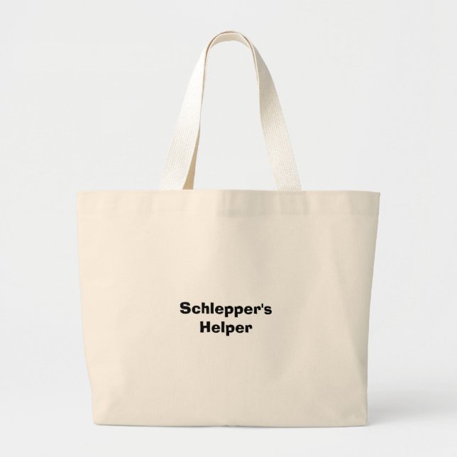 Schlepper's Helper Large Tote Bag (Front)