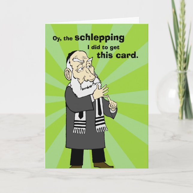 Schlepping Hanukkah Card (Front)
