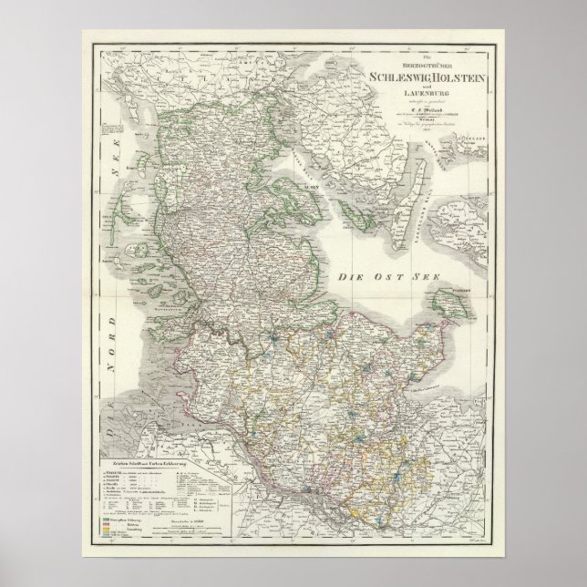 Schleswig, Holstein, Lauenburg Poster (Front)