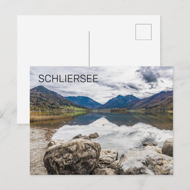 Schliersee Bavaria Lake Germany Panorama Souvenir Holiday Postcard (Front/Back)
